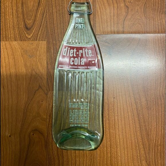 Vintage melted diet rite cola bottle spoon rest or wall decor - Picture 1 of 6